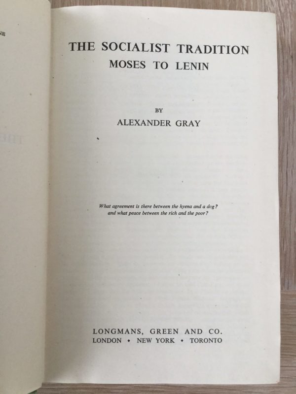 The_Socialist_Tradition:_Moses_to_Lenin_Alexander_Gray