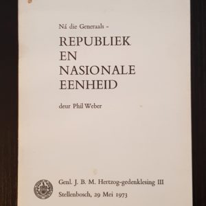 Republiek en Nasionale Eenheid - Phil Weber